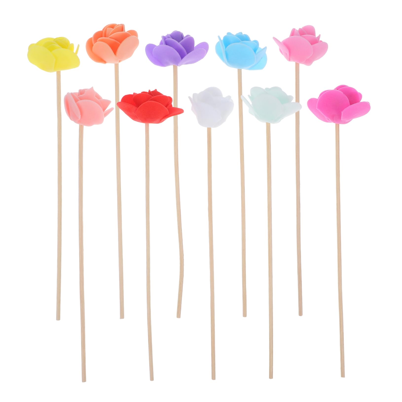 RORPOIR 10pcs Wedding Diffuser Sticks Decorative Dried Flower Rods for Home Fragrance Chic Design for Easy to Use Essential Oils for Room Decoration