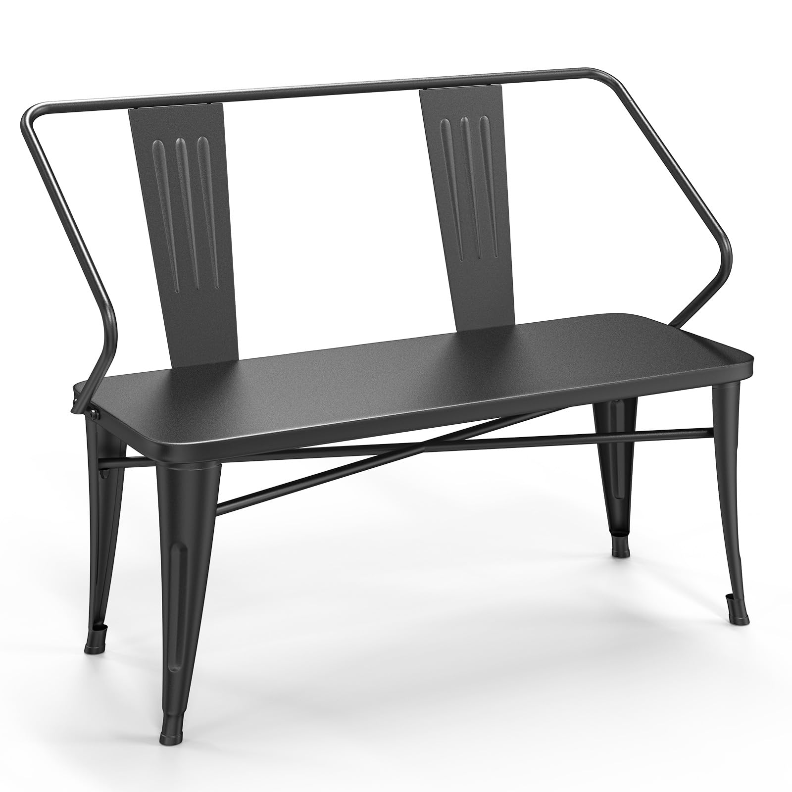 Amazon.com: VINGLI 45” Outdoor Metal Bench, Industrial