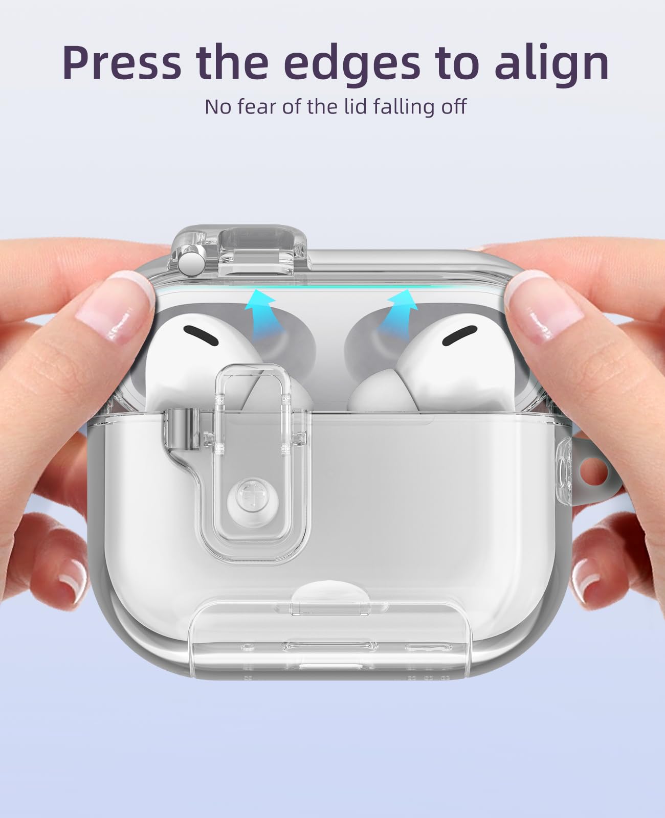 Amazon | TiMOVO AirPods Pro 3(2025)用ケース 安全なロック付き 汚れ