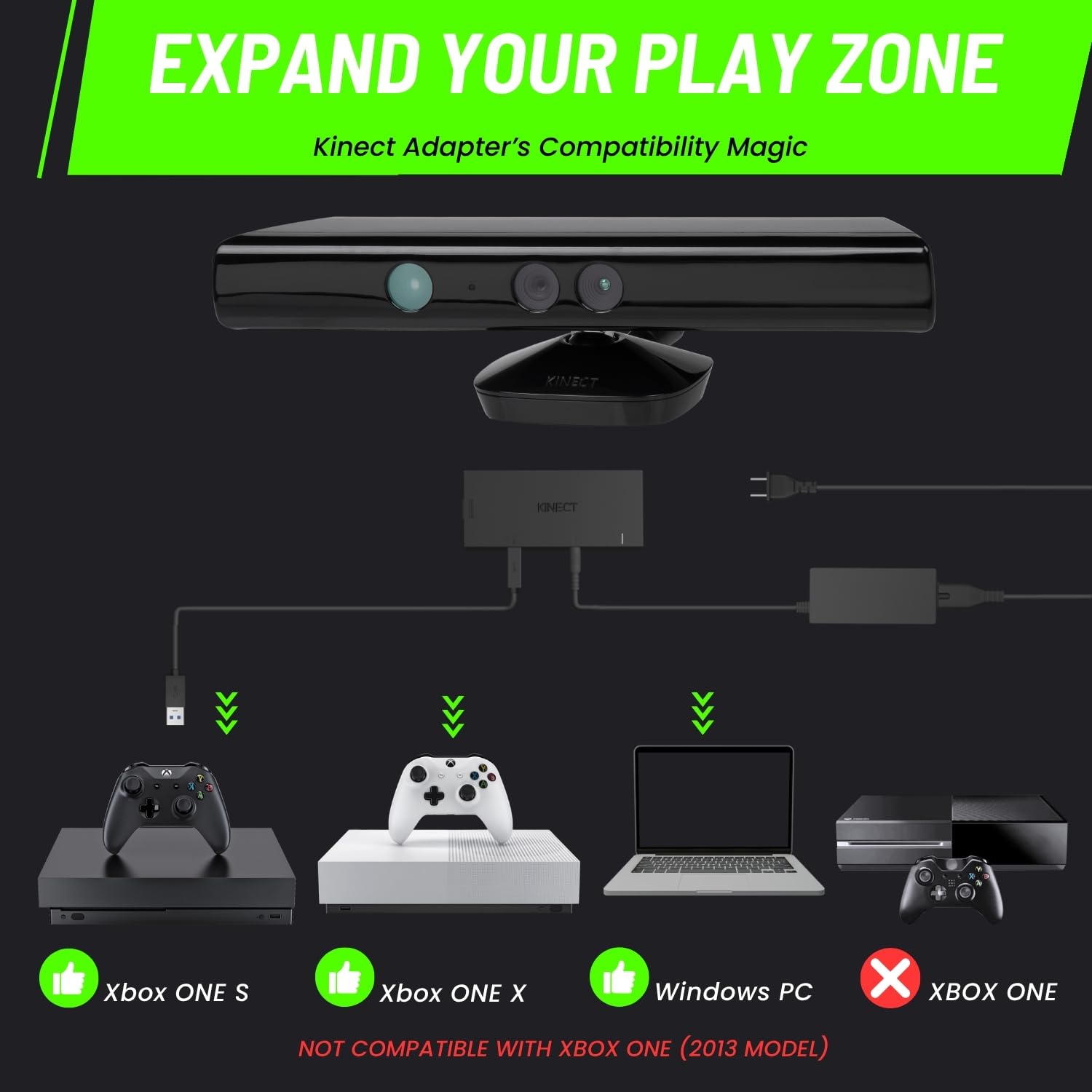 Amazon.com: TNP Kinect Adapter for Xbox One S/X and Windows PC Amazon.com: TNP Kinect Adapter for Xbox One S/X and Windows PC