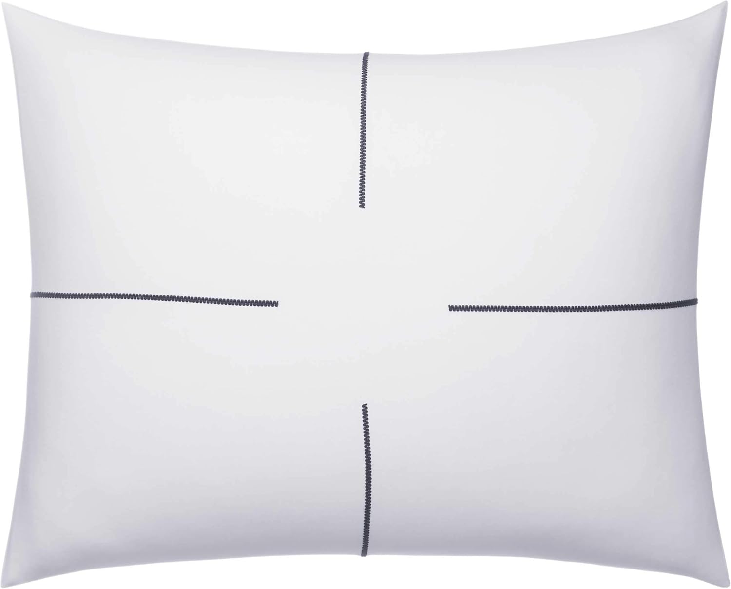 Suреr Bіg Clеаrаnсе! Vera Wang | Zig Zag Collection | 100% Cotton Soft, Smooth, and Silky Sateen, 3-Piece Duvet Cover Set, Minimalistic and Modern Style for Bedroom Décor, King, White