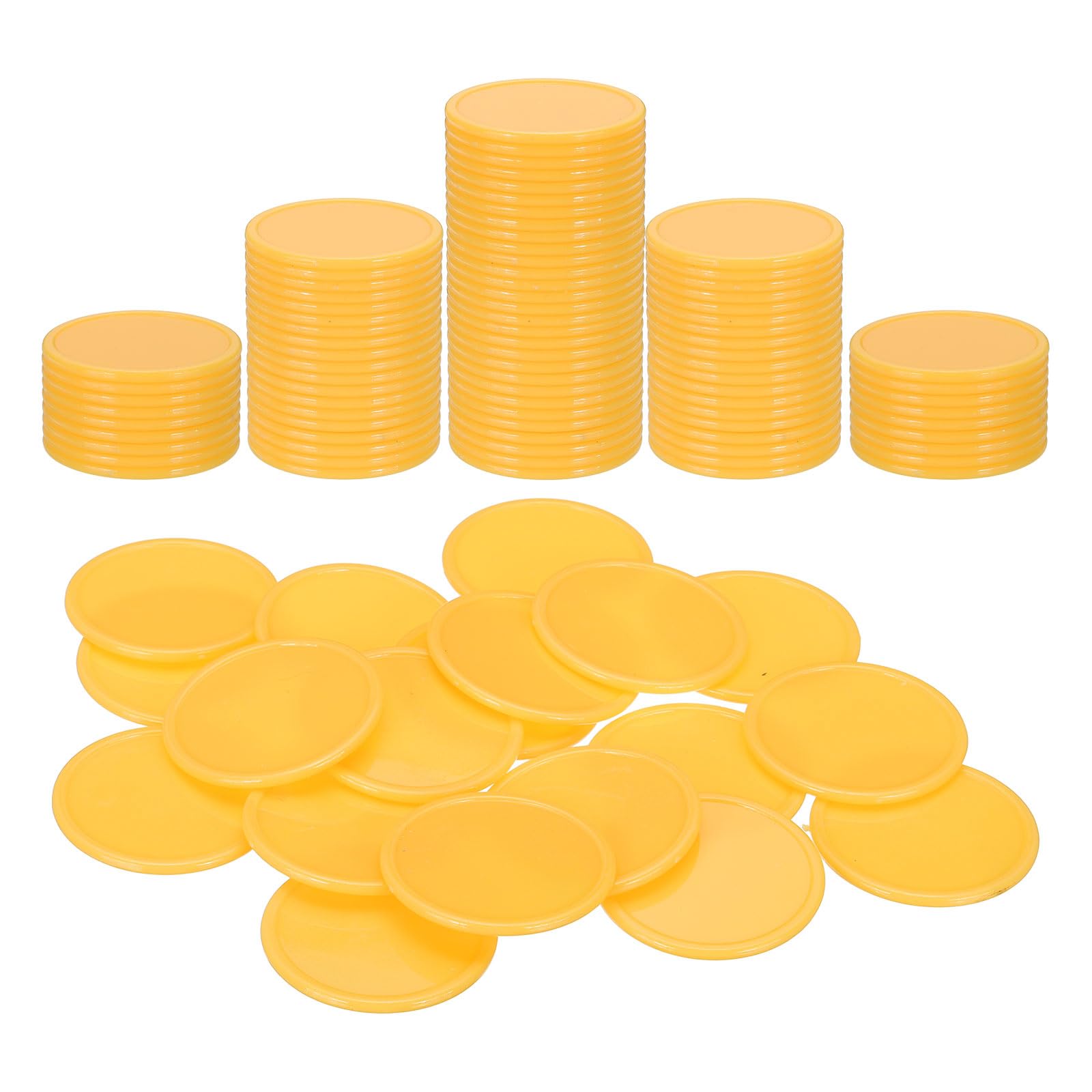 Muiltvoe Plastic Poker Chips, Learning Counters Counting Counters Disk Marker Opaque Game Token for Game Play Math Counting