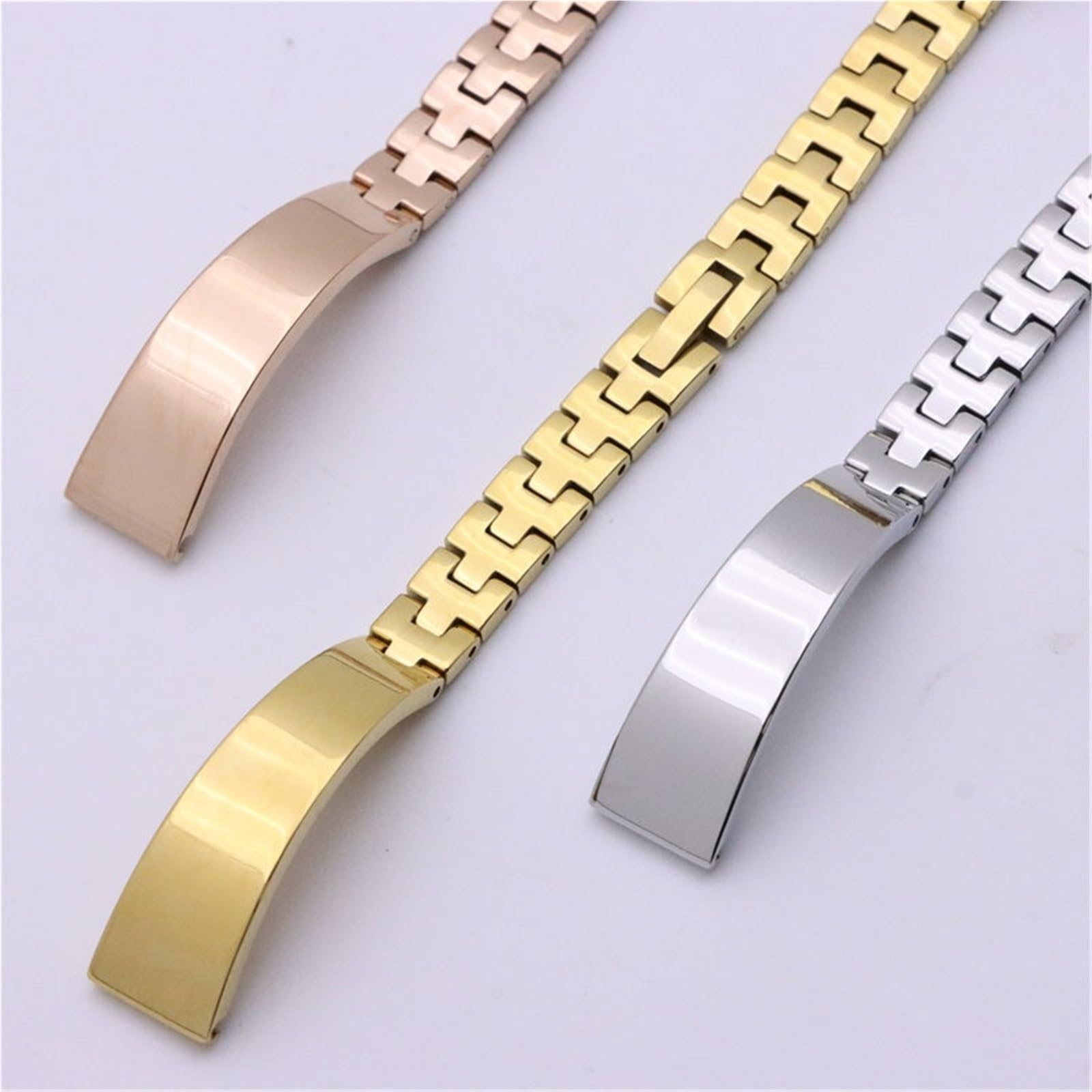 Accessori for orologi Cinturini in acciaio inossidabile da donna 8 mm 10 mm 12 mm 14 mm Cinturino casual elegante e resistente