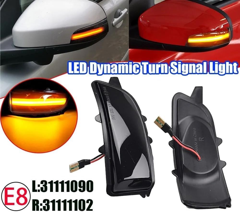 サイドマーカー に適合する ボルボ に適合する C30 C70 S40 S60 V40 V50 V70 2008-2010 LEDダ