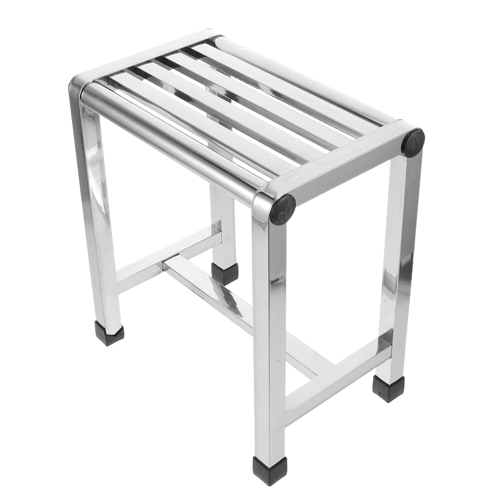 Taburete Compacto y Resistente Antideslizante de Ducha de Acero Inoxidable para Baño y Balcón para Adecuado para Personas Mayores y Entrenamiento Infantil Personas Mayores