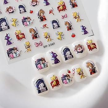 アニメ　キャラクター　ネイルシール Amazon.co.jp: KLauer カードキャプターさくら ネイルシール
