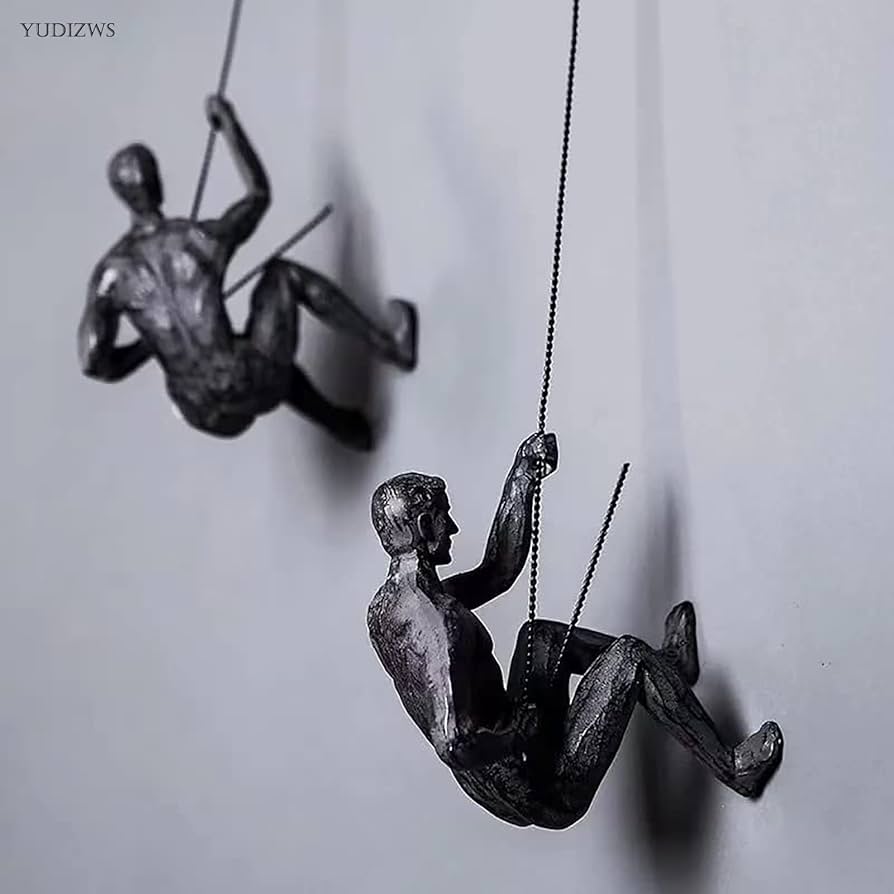 VINGAA - Escultura escaladora, 6 piezas de decoración de pared para