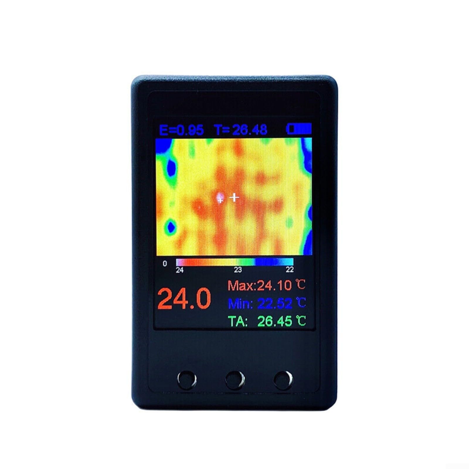 Cámara de toma de imágenes térmica de mano con LCD de 2.4 pulgadas, termómetro infrarrojo USB 1000mAh para la inspección eléctrica automotriz del PWB