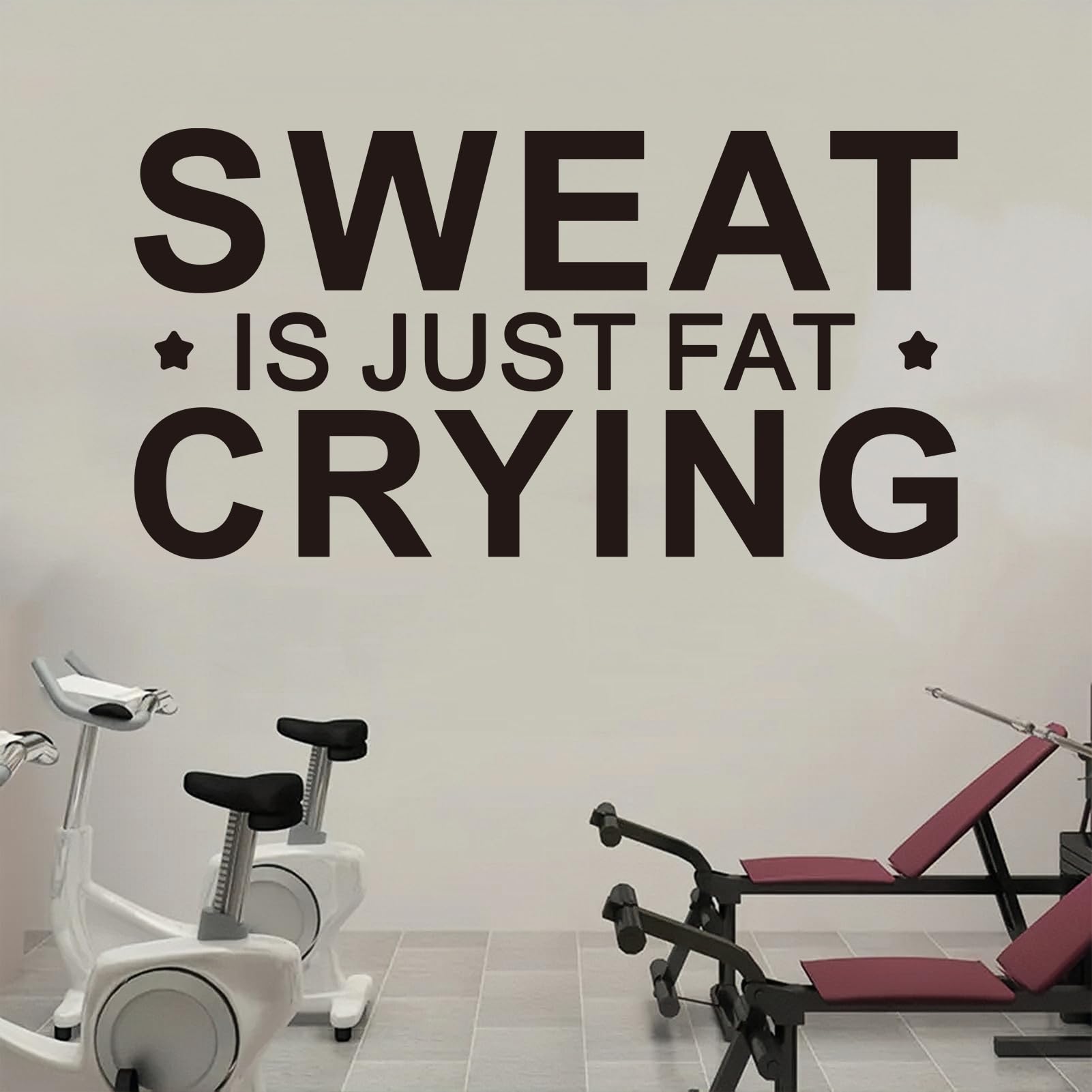 Inspirational Quotes Wall Decals for Gym: Motivational Vinyl Art Wall Stickers for Garage Classroom School Office - Image 2