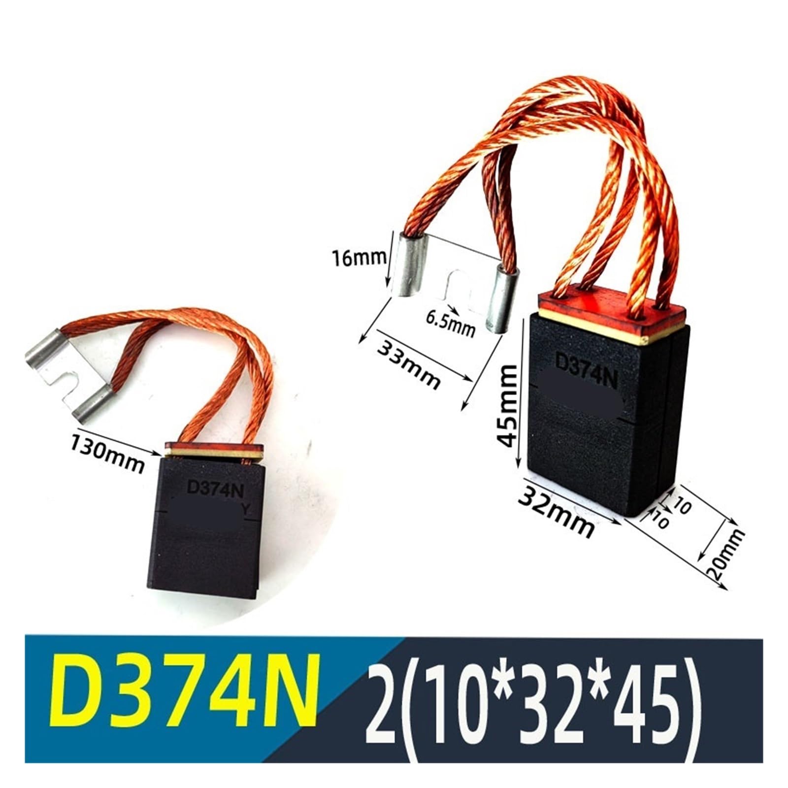 Szczotka węglowa do silnika Z4 D374N 12,5 x 25 x 40 16 x 25 x 40 20 x 25 x 40 (typ j)