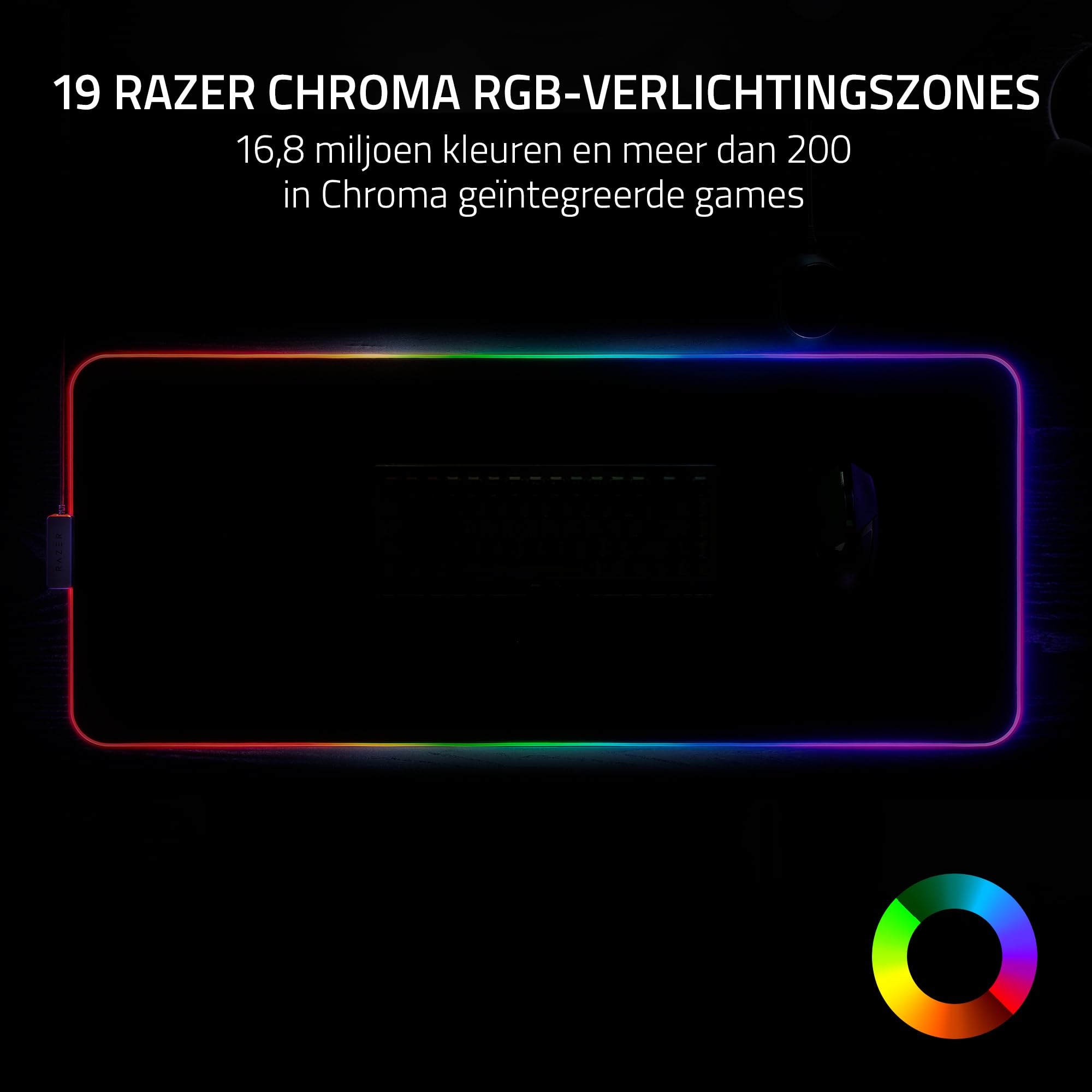 Razer Strider Chroma - Tapis de souris - Garantie 3 ans