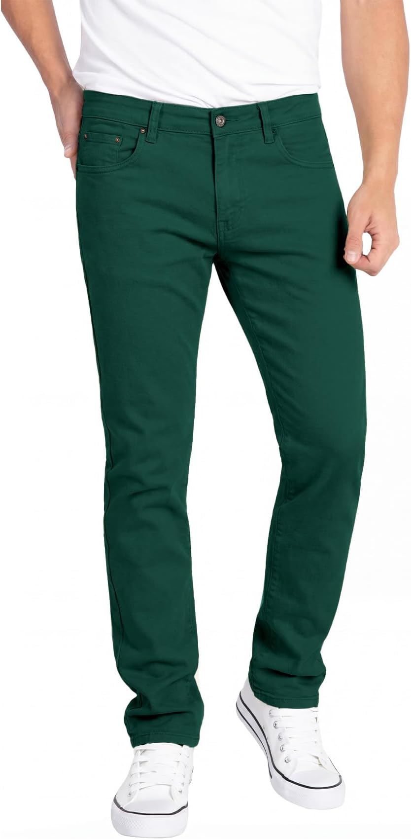 WULFUL Mens Slim Fit Comfortable Stretch Denim Pants