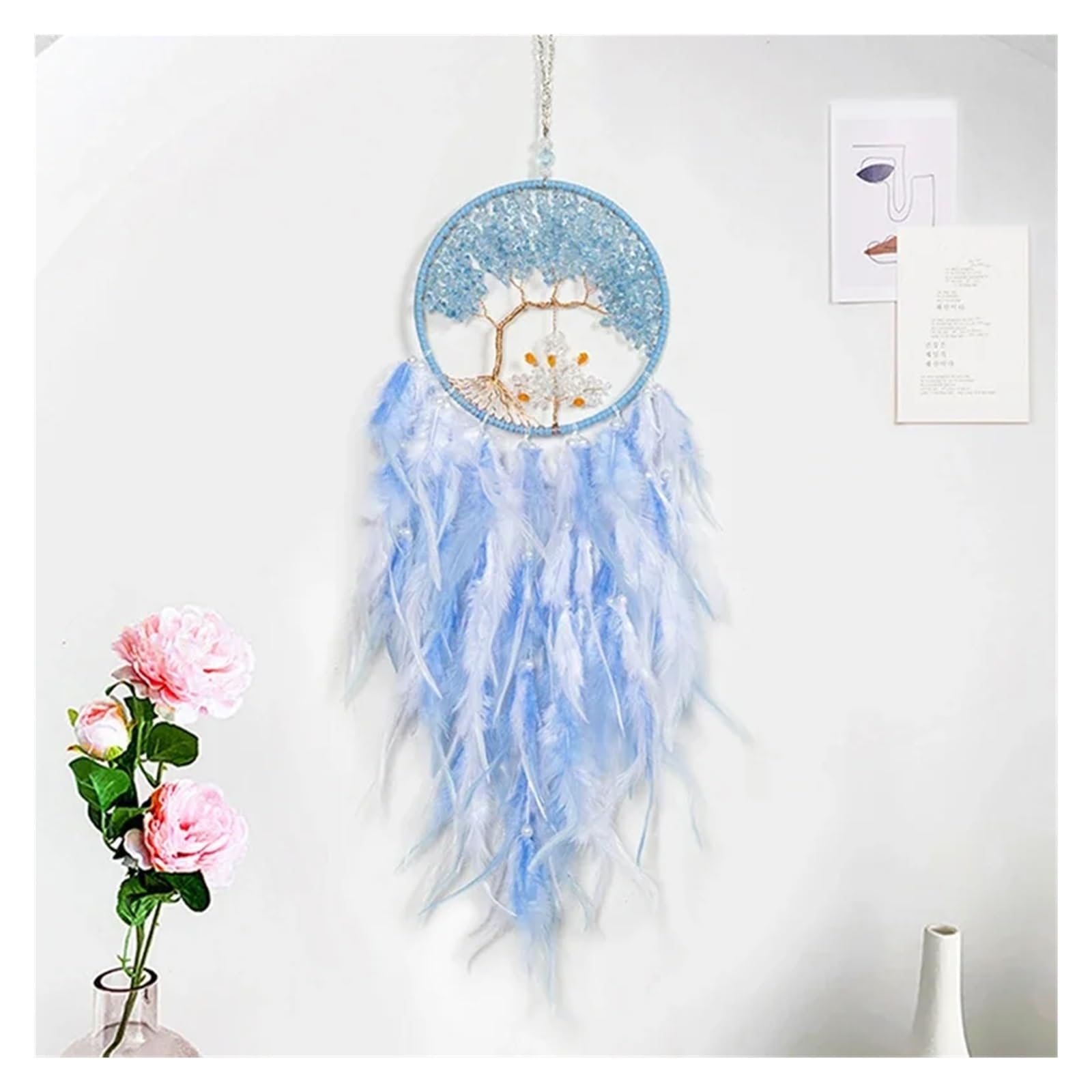 Dream Catcher Dream Catcher Home Decoration Feather Art Creative Hanging(O)