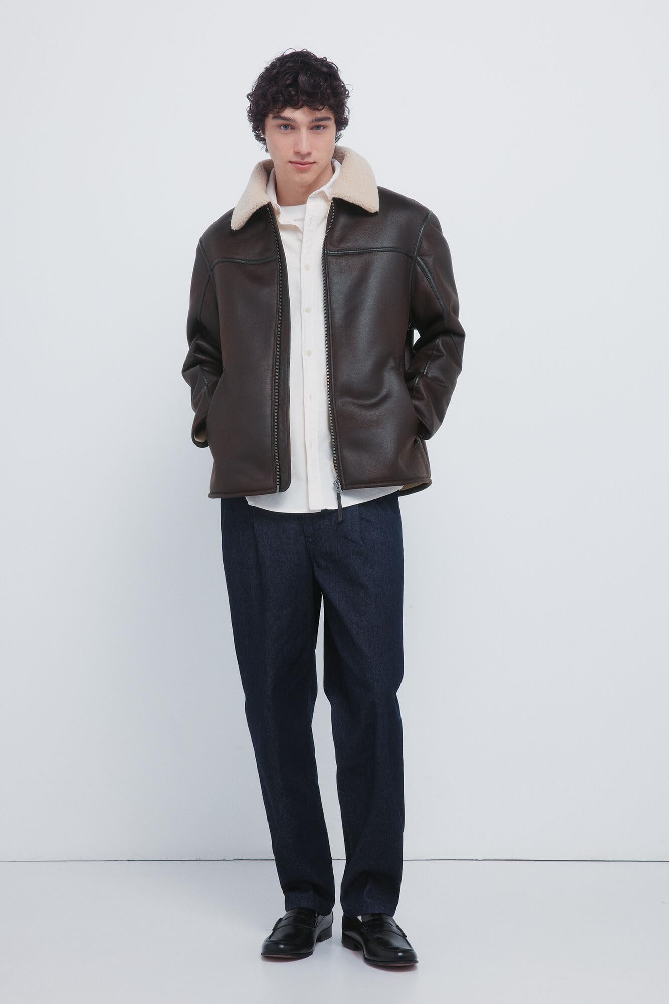 SPRINGFIELD Shearling Oversize Double Face Aviator SPORT JACKET Hombre