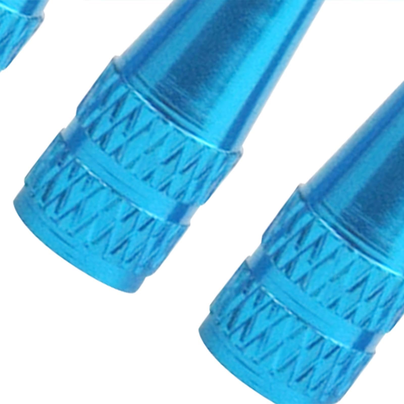 RNXRZANK 2X Set of 4 Valve Caps for Air Tires, Aluminum Alloy Covers for French Valves