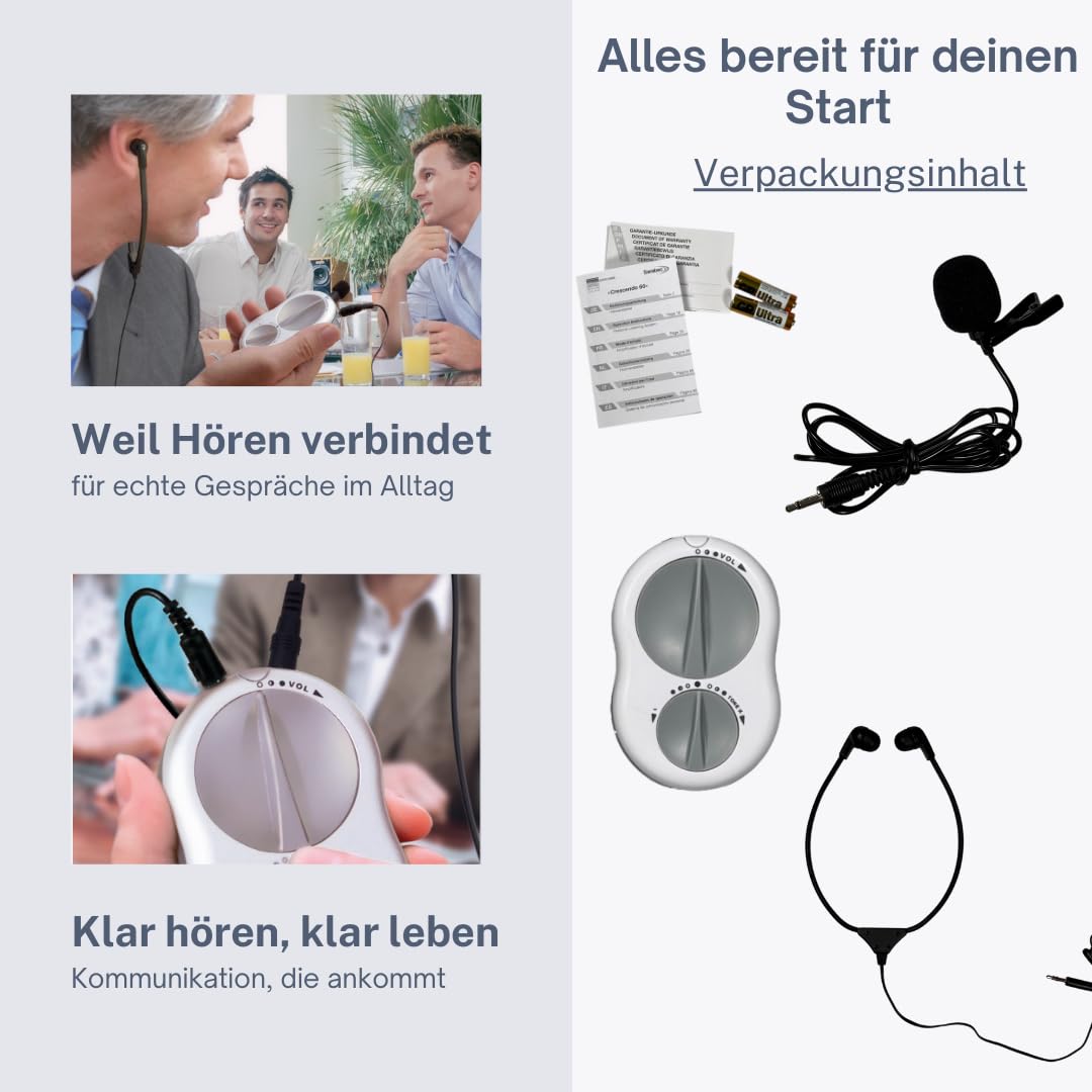 Humantechnik Crescendo 60 Hörverstärker mit Mikrofon | Besser hören