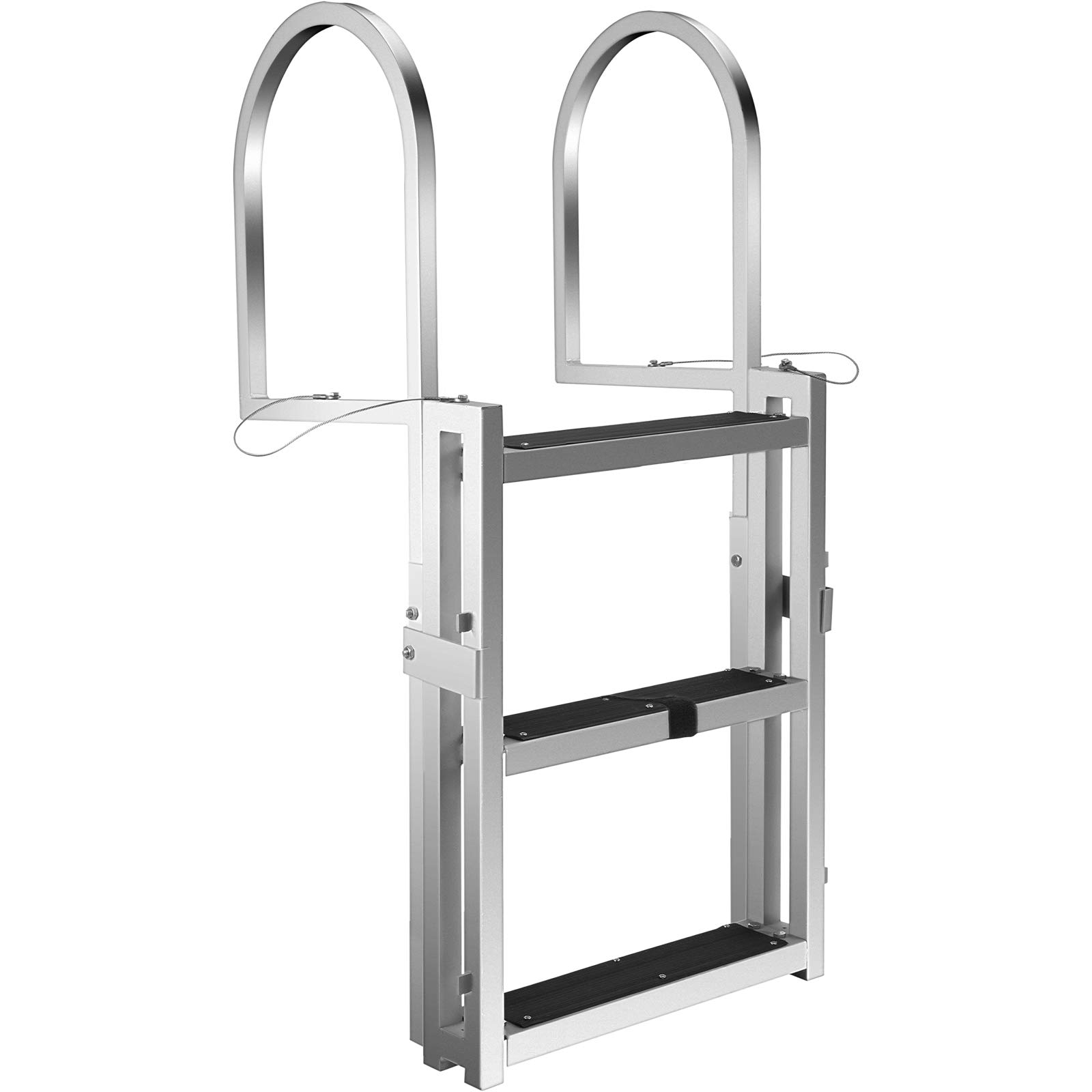 Buy VEVOR Aluminum Dock Ladder 3Step, Boat Ladder 330lbs Weight