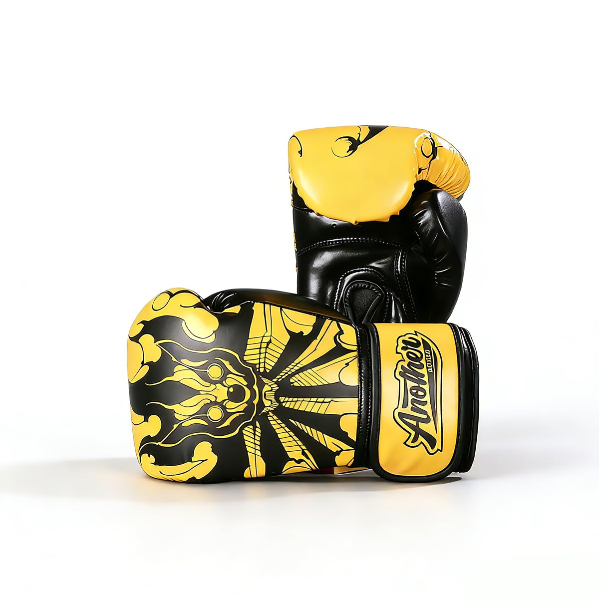 OLYSPM Boxing Gloves,Muay Thai Gloves Men Women with Thickened Peak and Ventilated Palm for MMA,Muay Thai,Sparring,Kickboxing,Punching,Martial Arts