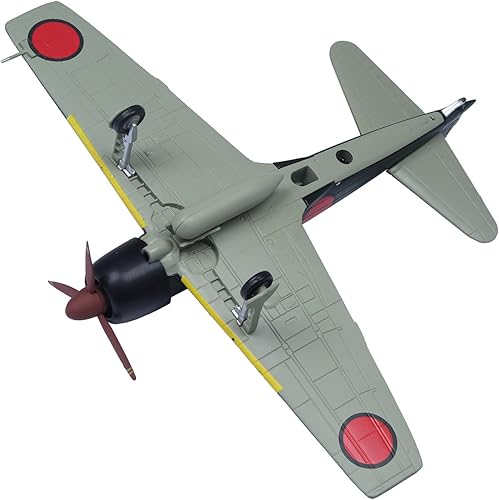 Miniatura 5 de A6M Zero Die-cast Airplanes-172 Escala 172 Naval Japonesa WWII Portaaviones de combate Jet Metal Modelo de avión para coleccionista, entusiasta de