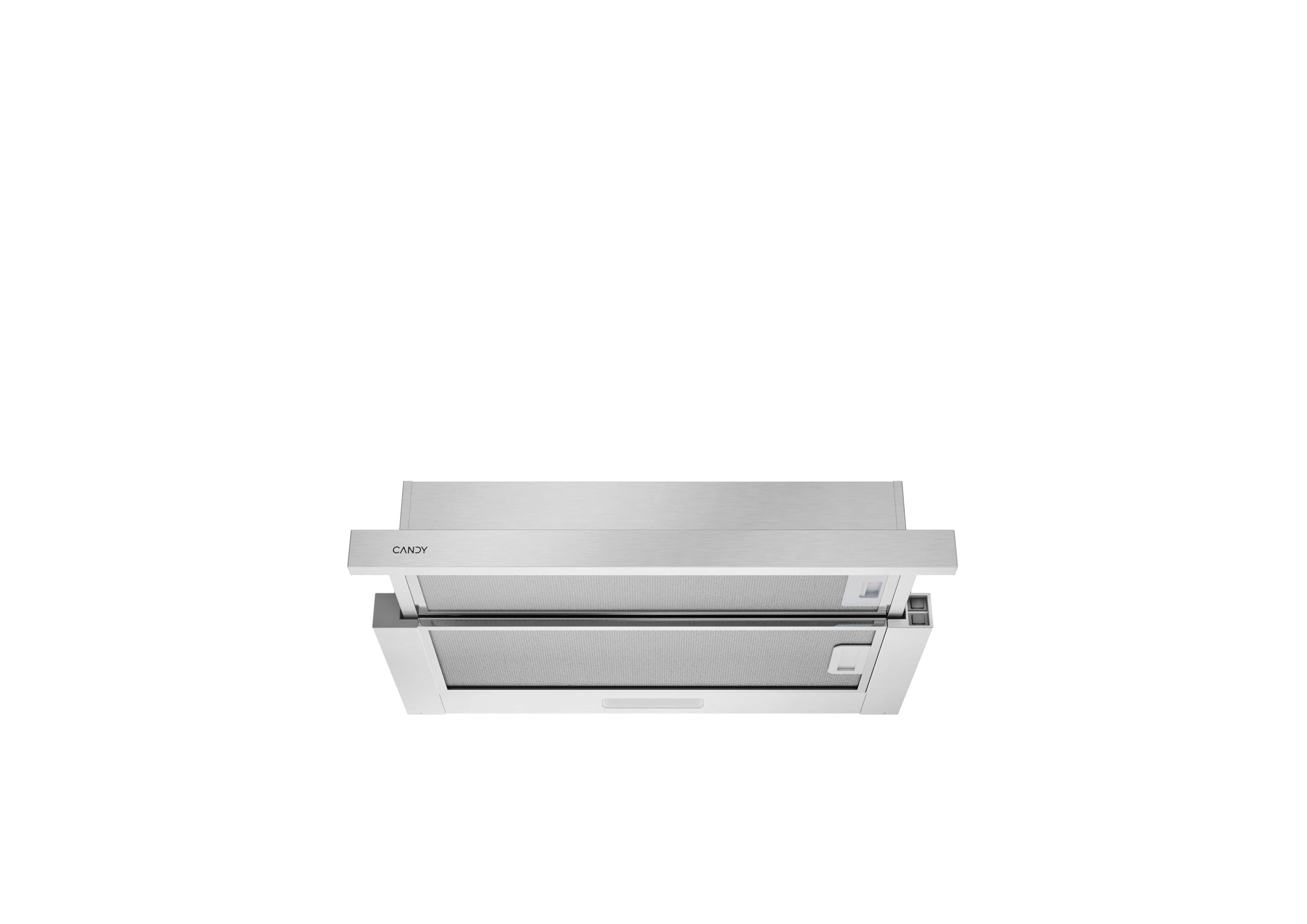 Candy CBT6RIG, cappa aspirante 60 cm, 2 livelli di potenza, 319 m3/h, valvola antiretorno, filtri in alluminio antigrasso e filtri al carbonio inclusi, illuminazione a LED, 63DB, inox