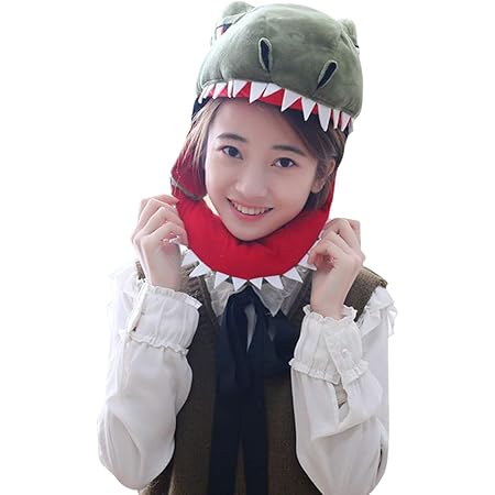 Amazon コスプレ 帽子 キャップ 着ぐるみ コスプレ小道具 ハロウィン 可愛い動物帽子 アニマル帽子 ぬいぐるみ 被り物 面白い 撮影道具 恐竜 コスプレ 仮装 通販