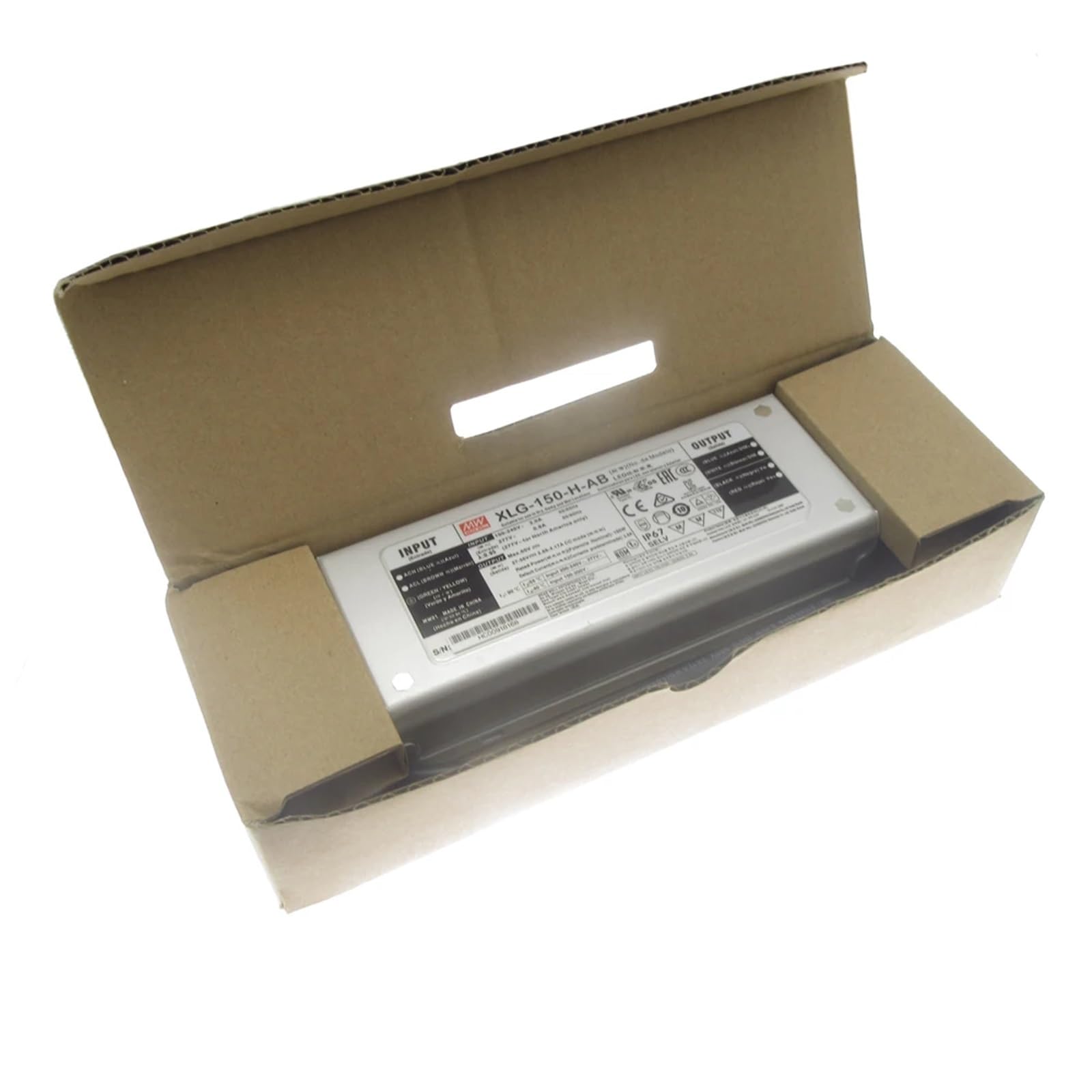 1PCS Alimentatore 150W XLG-150-H-AB 12V 24V 27-56V Driver LED impermeabile a potenza costante IP67(XLG-150-H-AB-1pcs)