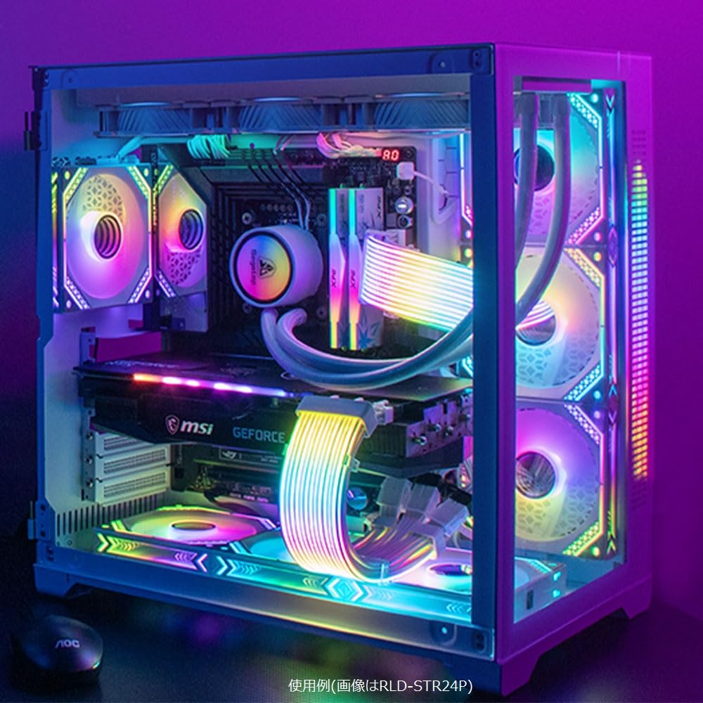 Amazon.co.jp: アイネックス ARGB LEDカバー 内部12VHPWR/2×8/8/6ピン