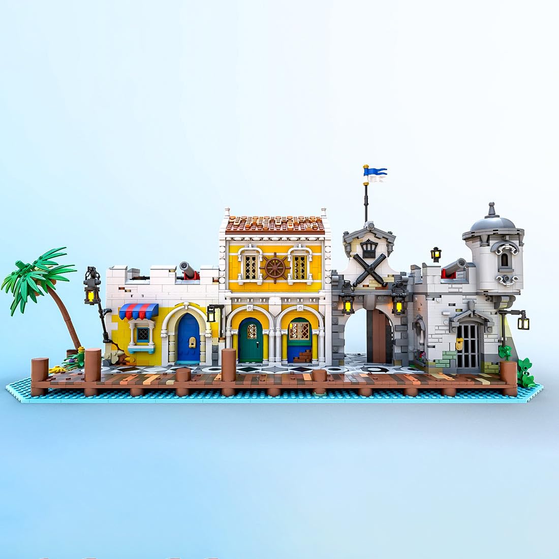 Juego de construcción de Bloques de construcción de Arquitectura, 3897 Bloques de sujeción para casa, MOC-108172 Modular casa maqueta, construcción Modular, Regalo para Adultos