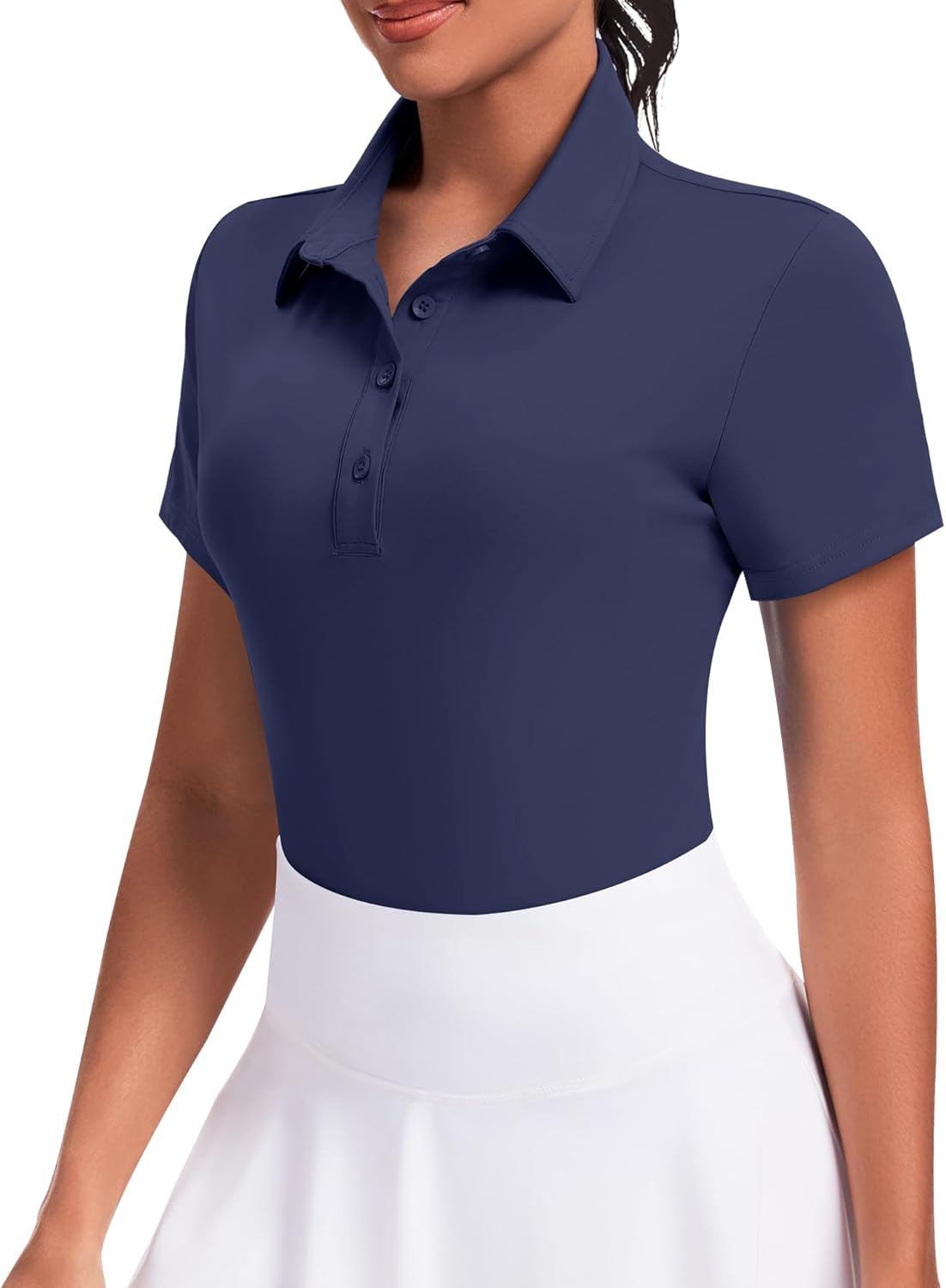 JoyGirl Womens Golf Shirt Polo Shirts Short Sleeve Collared Tops UPF 50+ Button Down Tennis Shirts