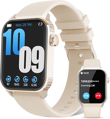 Relojes inteligentes para mujeres y hombres, 120 modos deportivos con pantalla HD de 1.83 pulgadas, monitor de frecuencia cardíacasueño, IP67