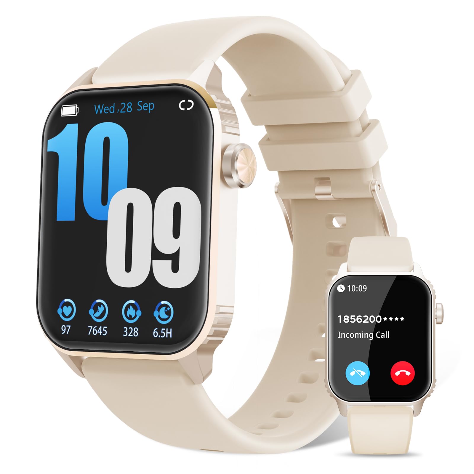 Smart Watches for Women, 120 Sports Modes Smartwatch with 1.83 inches HD Display, Heart R…