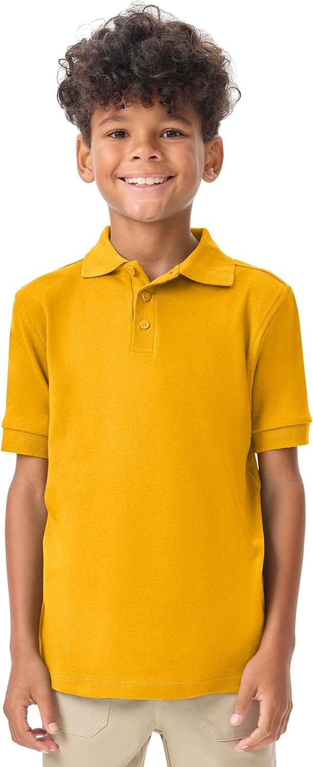 Classroom Polo Shirt Boys and Girls, Short Sleeve Collared T-Shirts