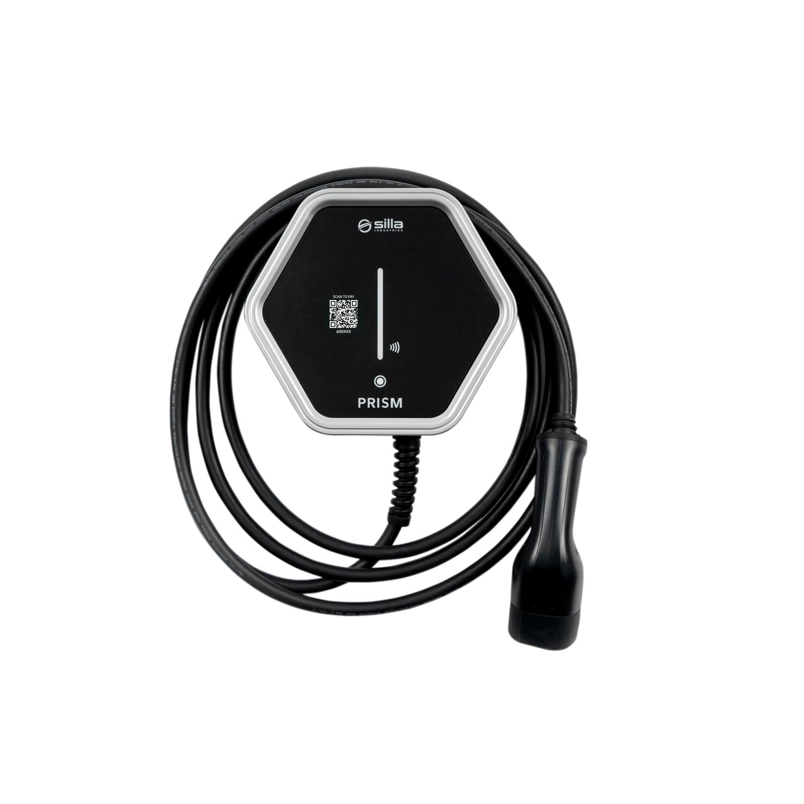 Silla Prism Solar Trifase 22kW Colonnina di Ricarica per Auto Elettriche con Connettore Tipo 2 (Cavo 5m)
