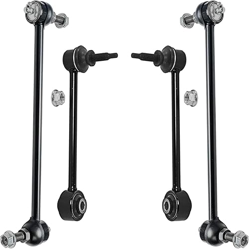 Miniatura 46 de Detroit Axle - 4 barras estabilizadoras para Jeep Grand Cherokee Commander 2005-2010 2006 2007 2008 2009 de repuesto delantero y trasero