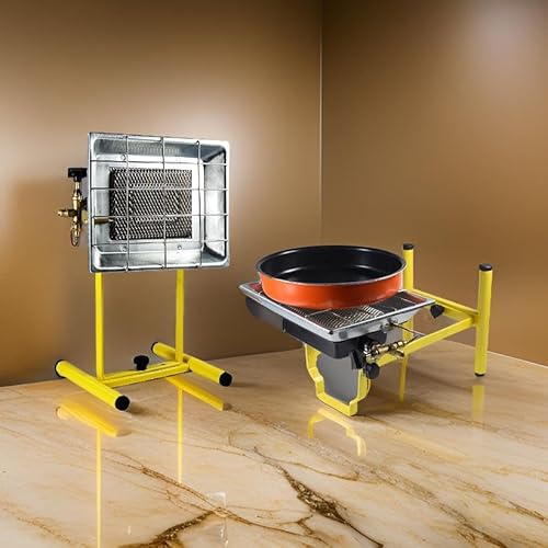 Gasheizstrahler Gasheizer Heizstrahler Aufsatz Strahler mit Fußständer betrieben mit Propan - Für 5 Kg oder 11 Kg Flaschen – Bild 8