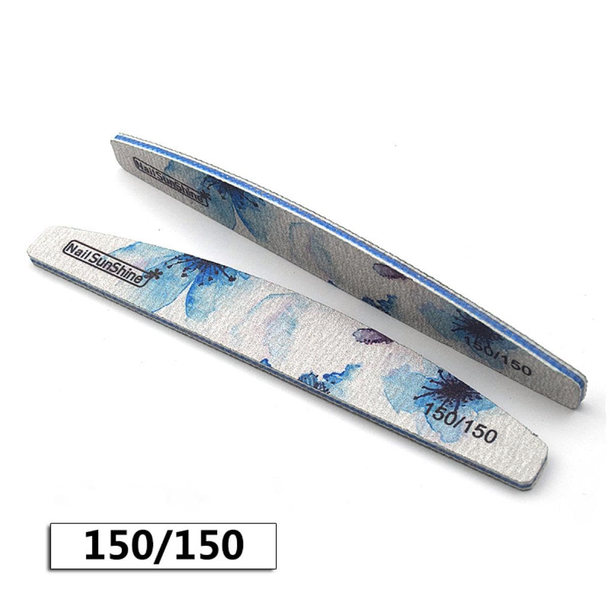 25/50pcs Lima per Unghie 80/100/150/180/240/320 Tampone per Unghie Spessa Carta Vetrata Professionale per Smalto per Unghie Lima per Smalto per Fiori Strumenti per Levigatura-240 Grana 50 Pezzi