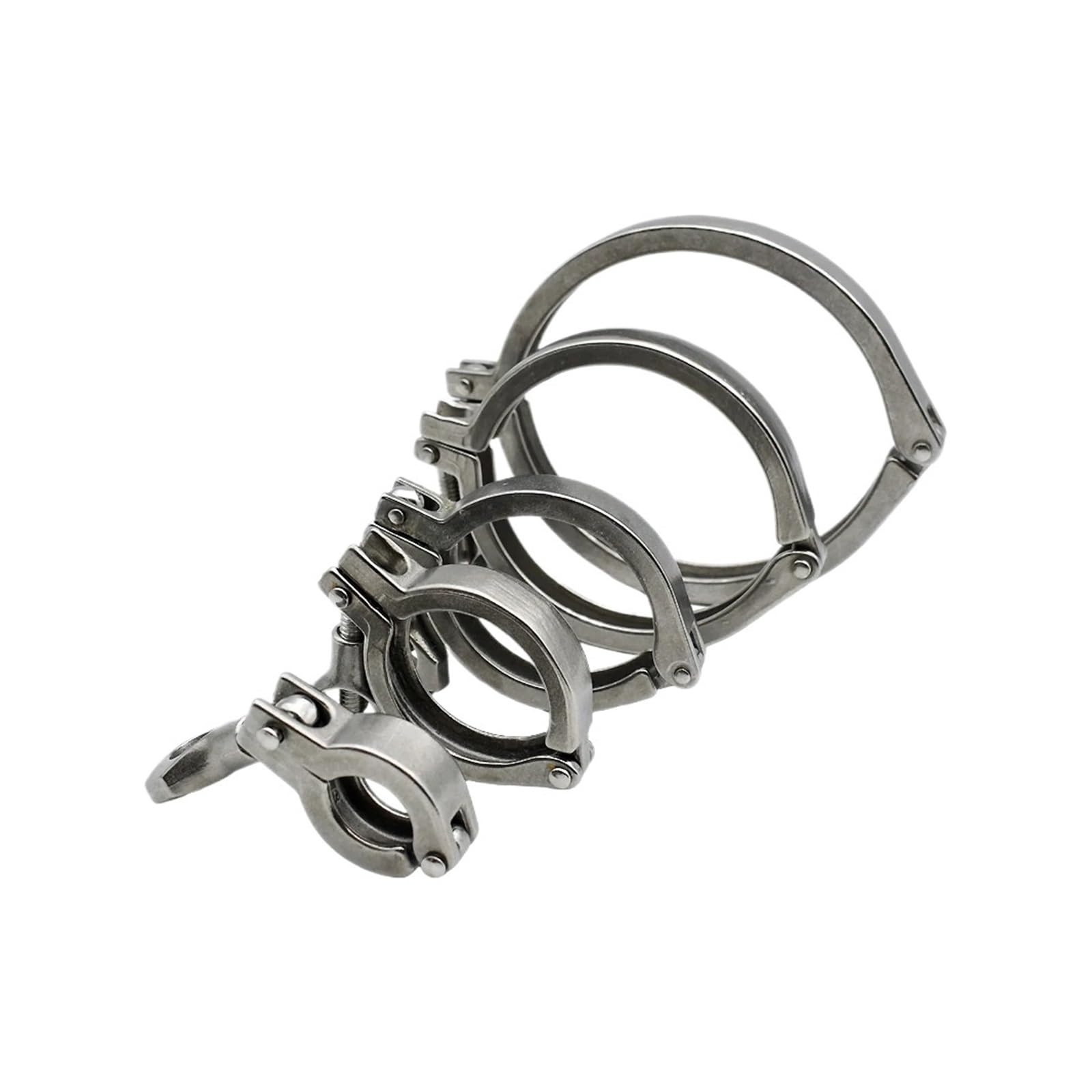 Morsetto triplo da 1,5"-4" in acciaio inossidabile 304 raccordo rapido 25,4/50,5/64/77,5/106/119 mm(K119mm)