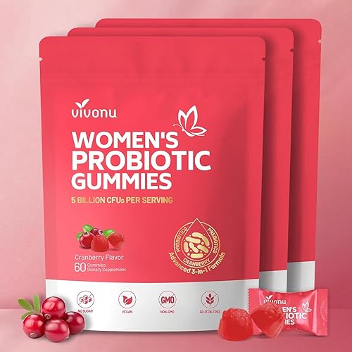 Viginal - Probiótico para mujeres, gomitas probióticas para mujeres, gomitas de equilibrio femenino, probióticos para la salud vaginigal, equilibrio