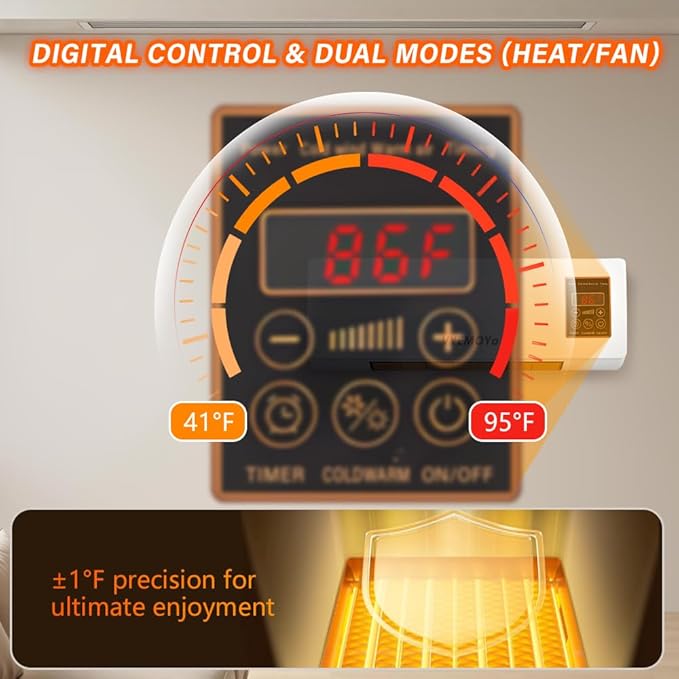 Calefactor Eléctrico Cerámico PTC 1400W miniatura 6