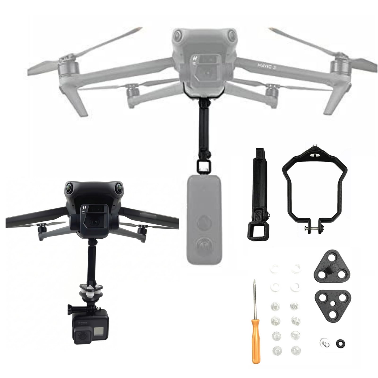 Amazon | Fenmic DJI Mavic 3 対応 カメラ固定ブラケット/GoPro/OSMO