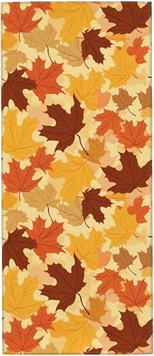 Dewoofly Toallas absorbentes de hojas de arce, toalla de mano de temporada de otoño para picnic durante todas las estaciones, 12 x 27.5 pulgadas