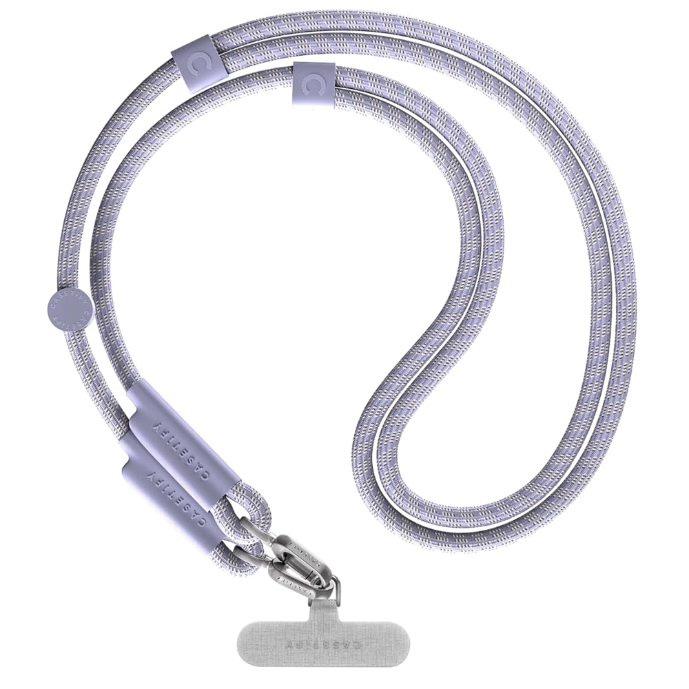 CASETiFY 8mm Rope Cross Body Strap with Card - Soft Blue
