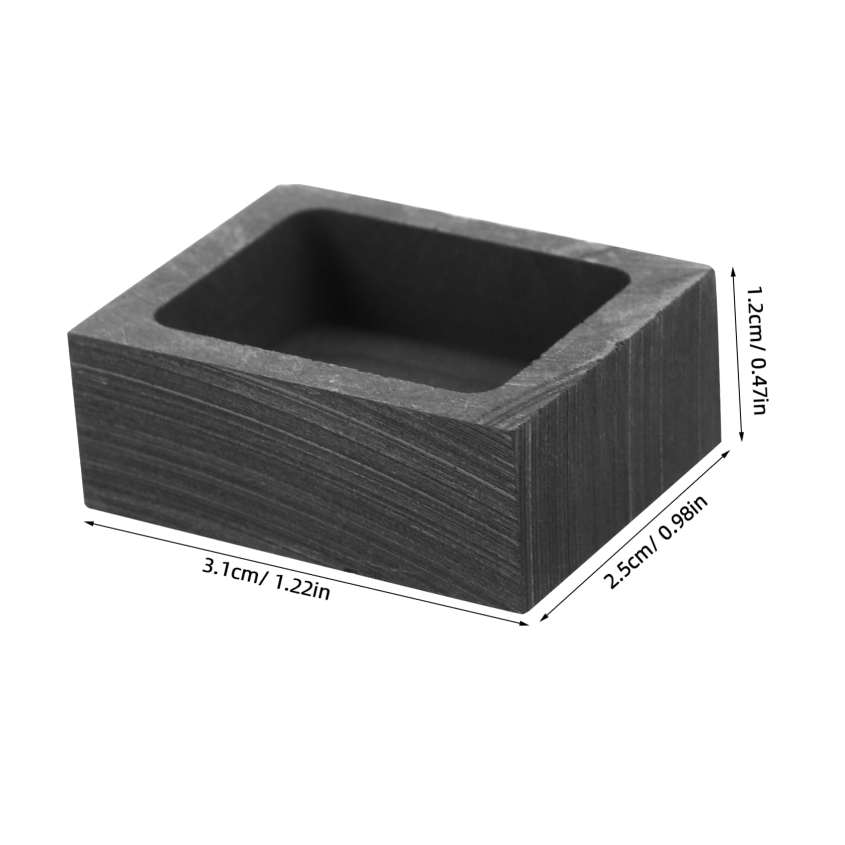 OSALADI Graphite Ingot for Silver Jewelry Casting High Temperature DIY Melting Tool Efficient Oil Groove Design for Clean Melting Process Creative Projects