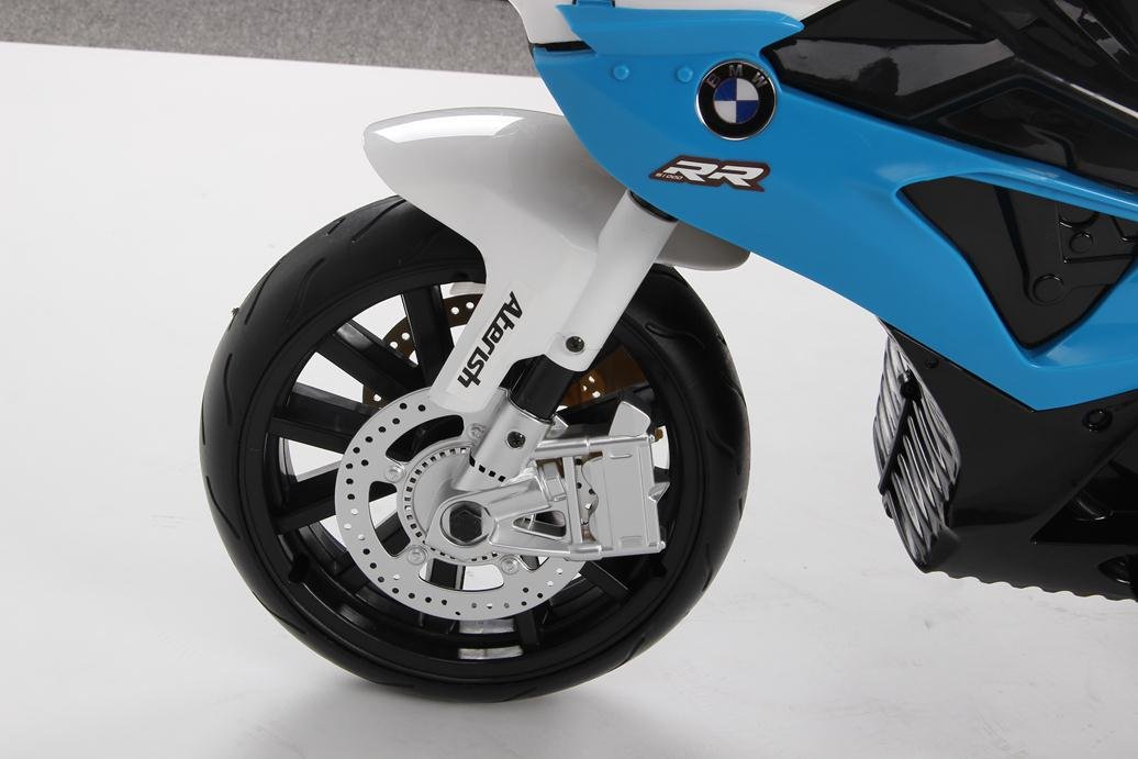Pekecars - S1000RR - moto BMW per bambini, 12 V, velocità S/H, colore nero blu