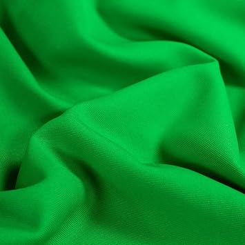 Delaney Green Polyester Gabardine Fabric by the Yard for Suits, Overcoats, Trousers/Slacks, Uniforms - 10056
