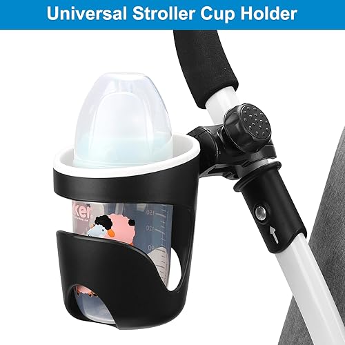 Miniatura 2 de Accmor Portavasos universal para cochecito, portavasos para cochecitos Uppababy Nuna Doona, soporte giratorio de 360 para bebidas de gran calibre