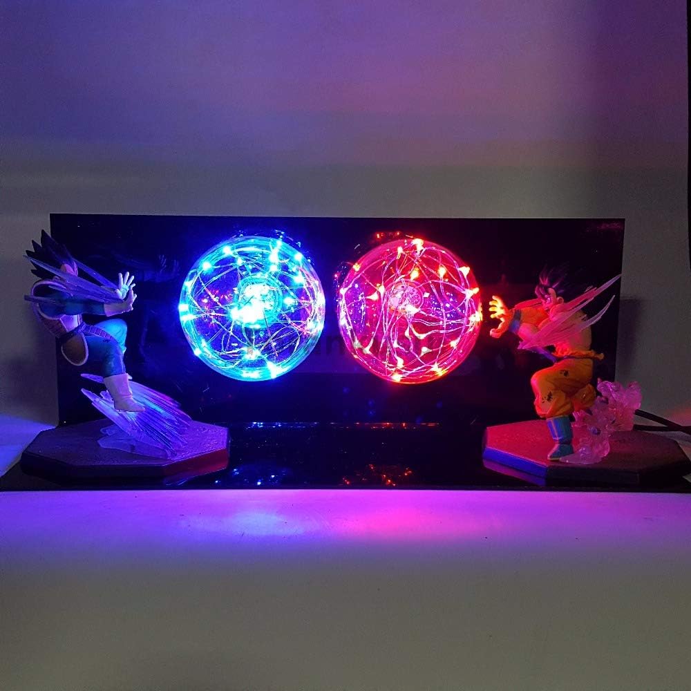 Dragon Ball Goku vs Vegeta Action Figure Lamp