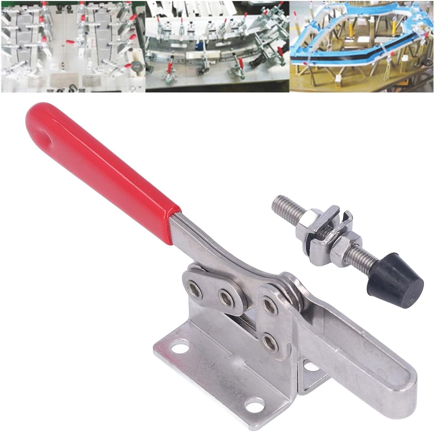 Stainless Steel Quick Clamp WDC HS 203FSS Positioning Clamp Quick Clamp Toggle Clamp Stainless Steel Welding Toggle Clamp Woodworking Hand Clamp Tool