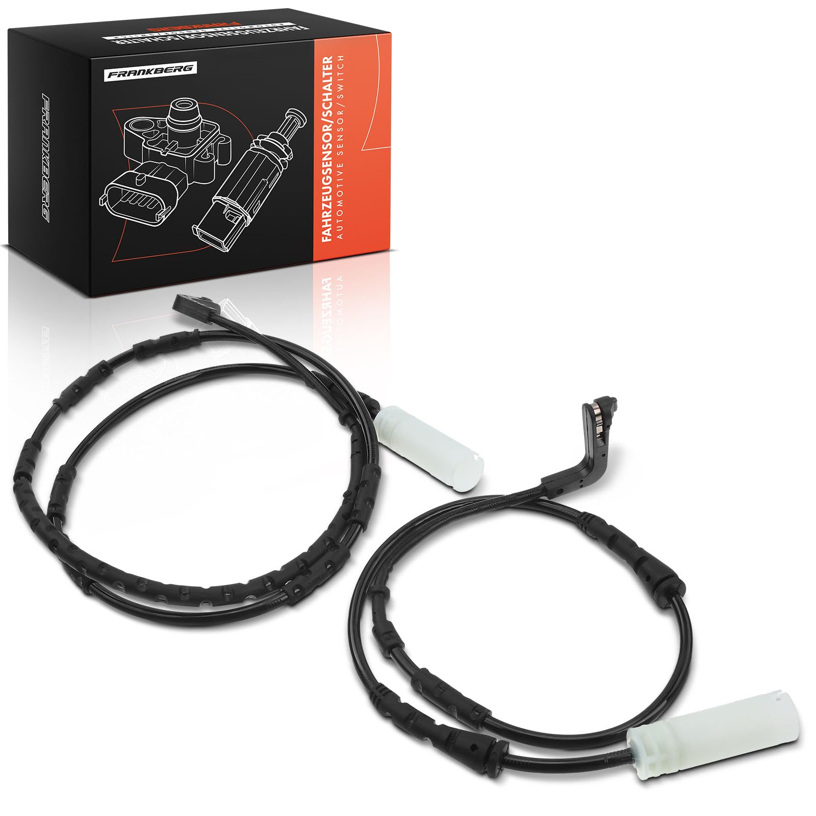 Frankberg 2x Indicatore di usura Usura delle pastiglie dei freni Compatibile con Serie 1 E81 Serie 1 E87 Serie 1 Cabriolet E88 Serie 3 Touring E91 Serie 3 E90 Replace# 34356789439