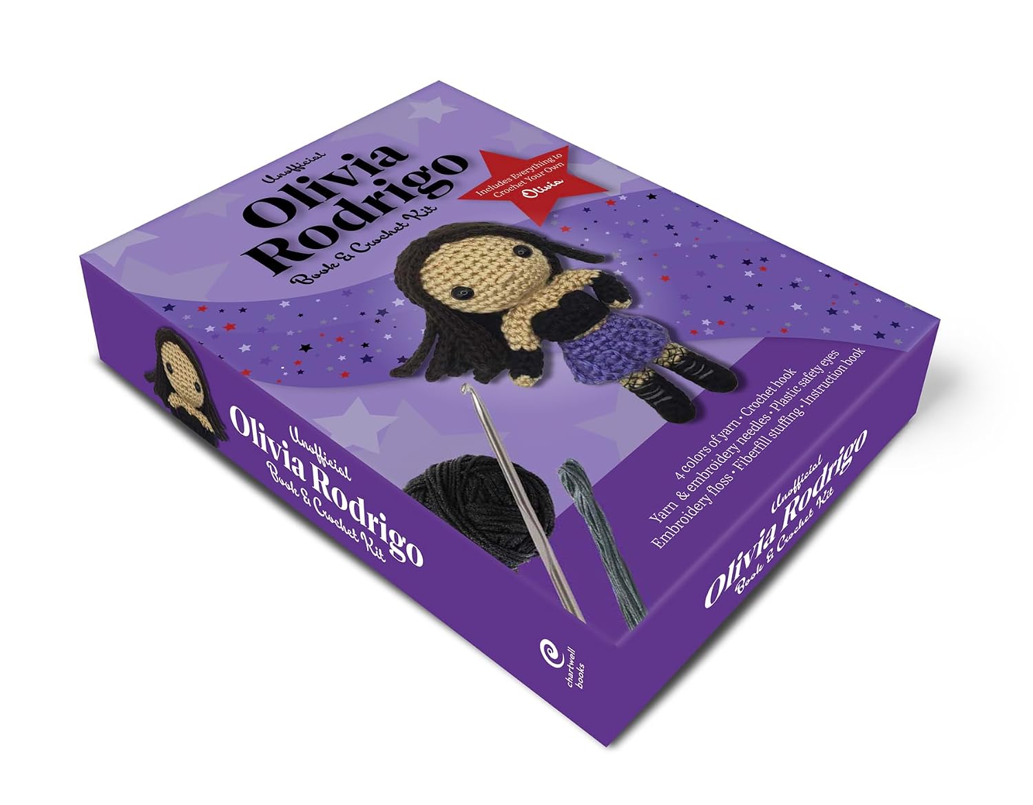 Unofficial Olivia Rodrigo Book and Crochet Kit: Includes Everything to Crochet Your Own Olivia (Unofficial Personality Crochet Kits)      Unknown Binding – August 4, 2026